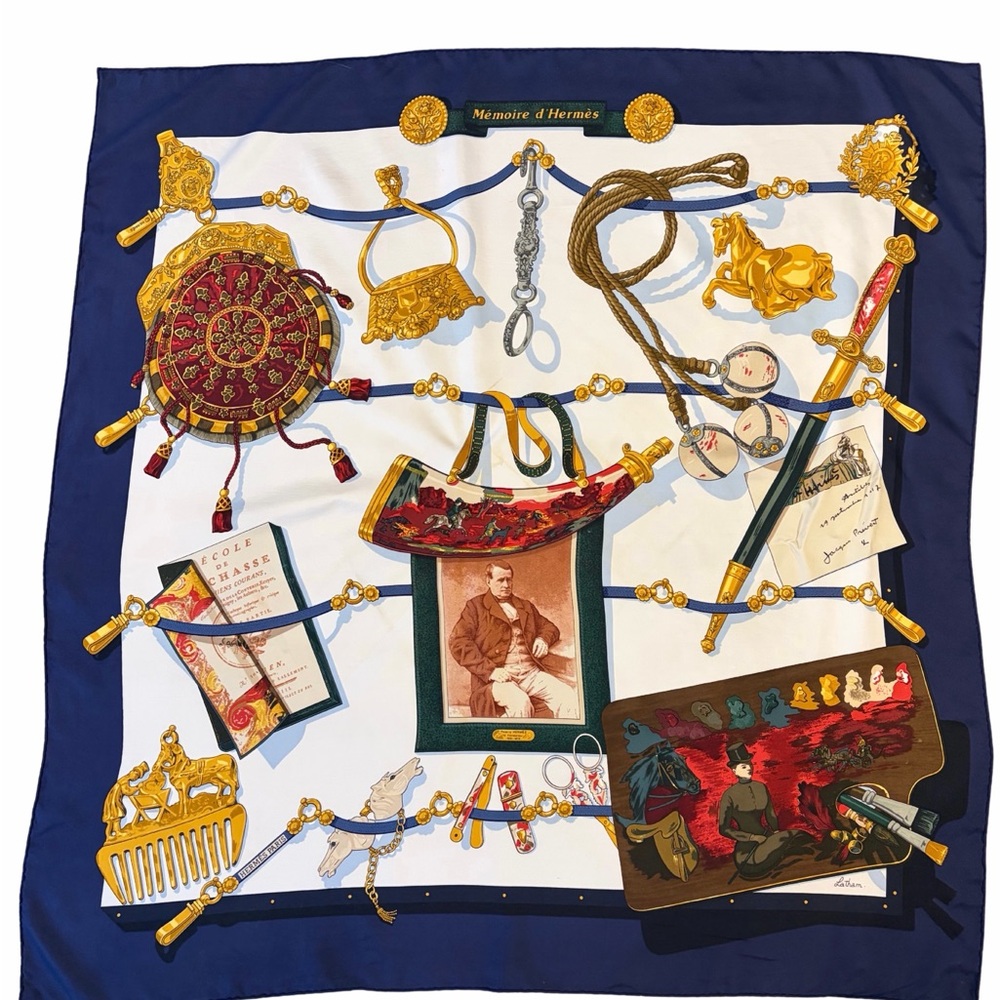 Hermes "Memoire de Hermes" Multicolor Silk Scarf